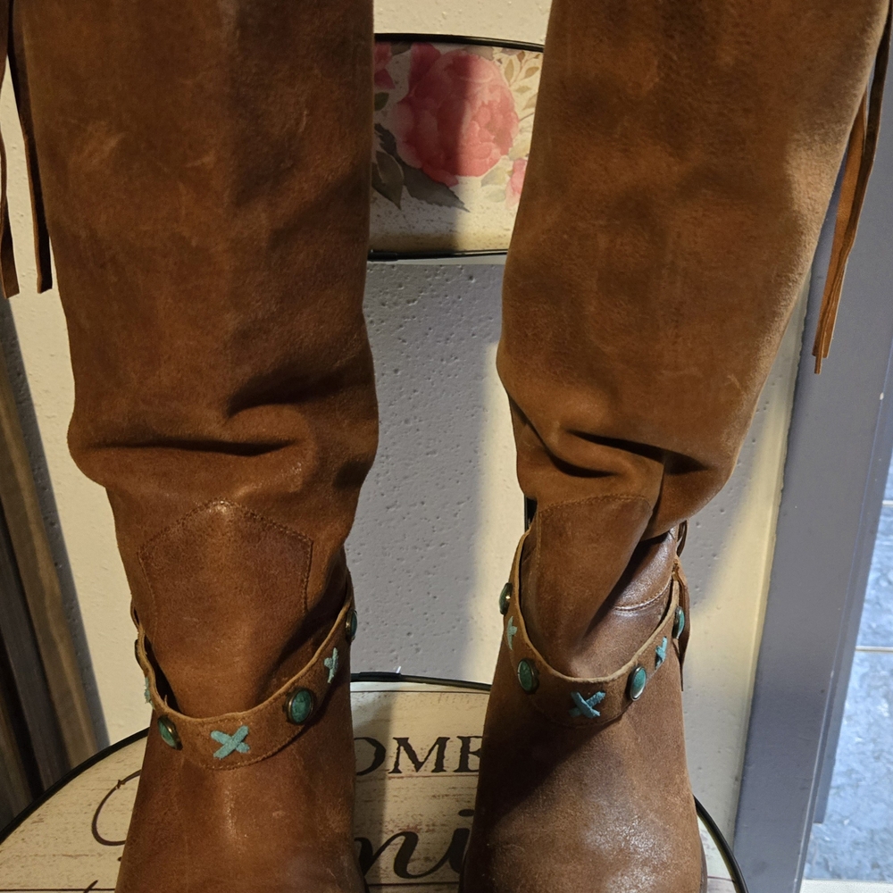 Brown Suede Women's Boots